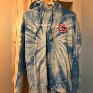 Santa Cruz Blue Tie-Dye Hoodie